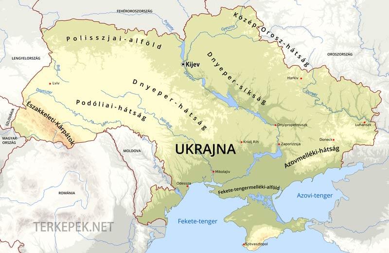Ukrajna térkép